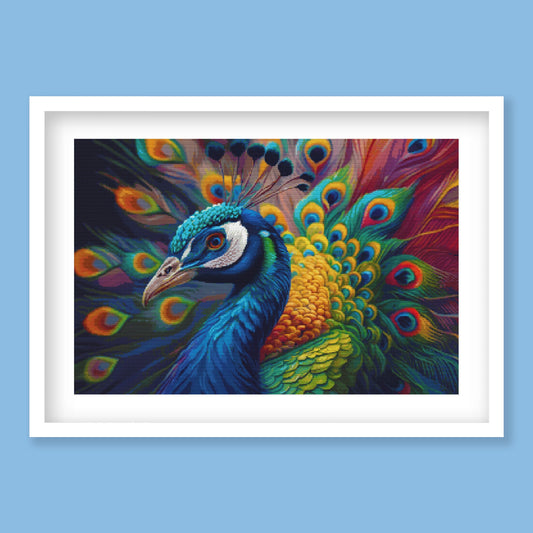 Peacock Cross Stitch Pattern - PDF Pattern - Etsy image 1