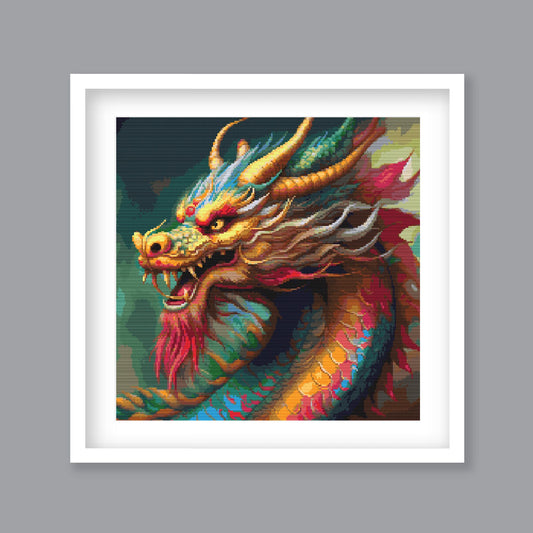 Chinese Dragon Cross Stitch Pattern - PDF Pattern - Etsy image 1