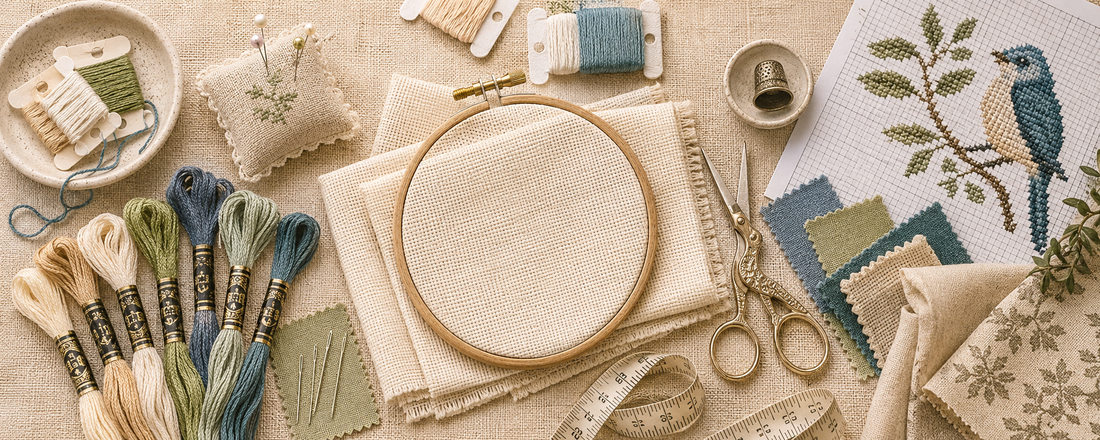 Design cross stitch pattern in colourful tones. Instant digital PDF counted cross stitch design for creative needlework projects.
