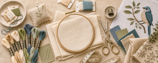 Design cross stitch pattern in colourful tones. Instant digital PDF counted cross stitch design for creative needlework projects.