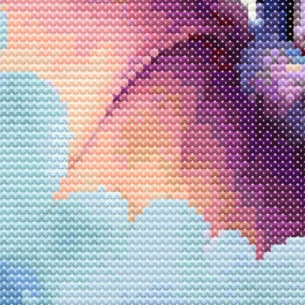 Close up of the baby dragon wing, showing detail and the stitches.