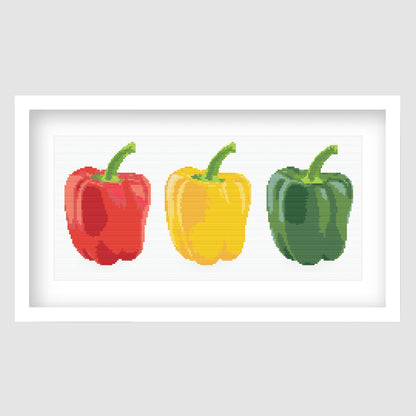 Bell Pepper Cross Stitch Pattern