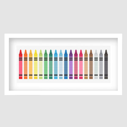 Crayon Cross Stitch Pattern