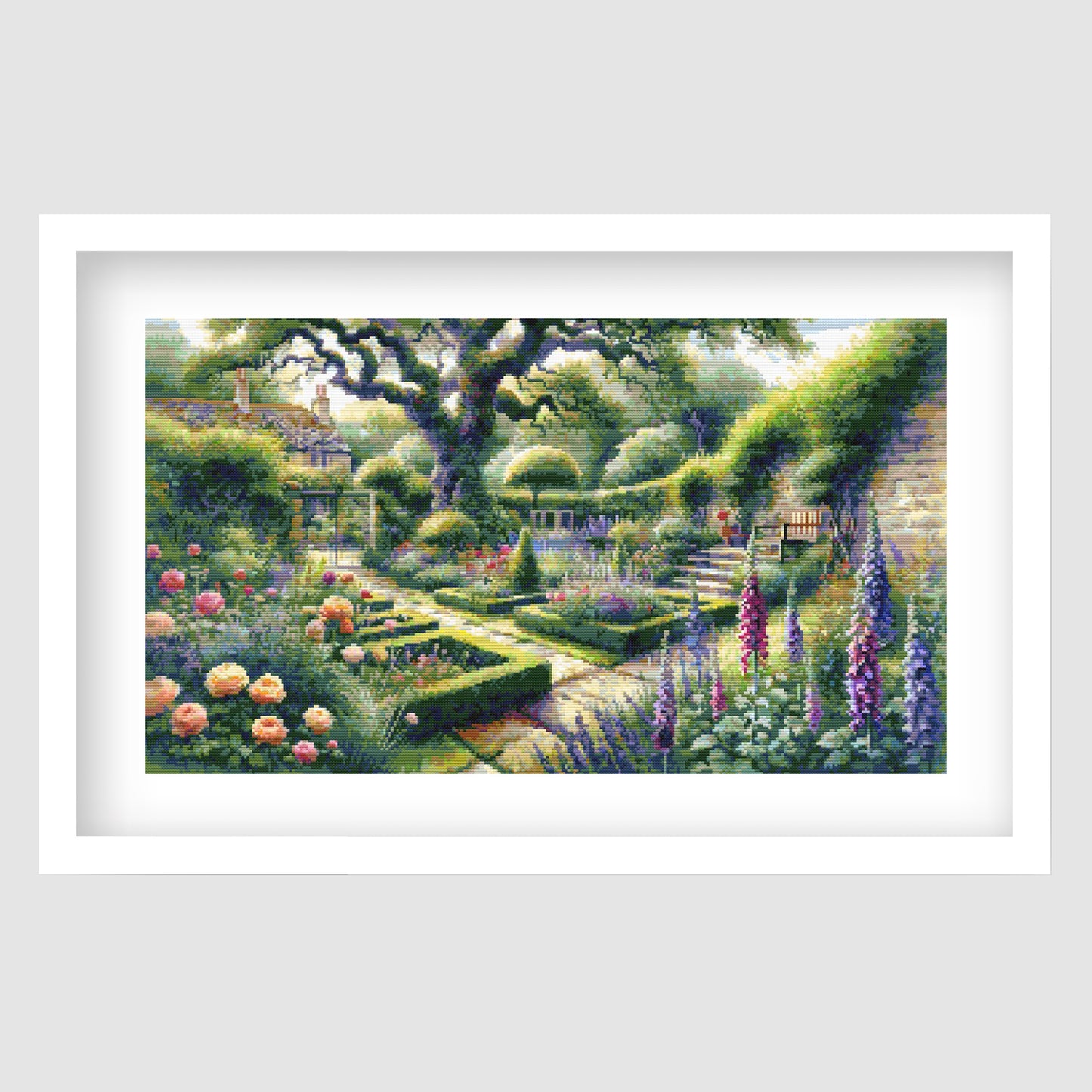 English Garden Cross Stitch Pattern