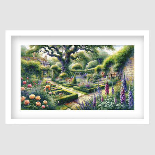 English Garden Cross Stitch Pattern
