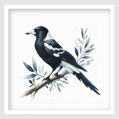 Magpie Cross Stitch Pattern