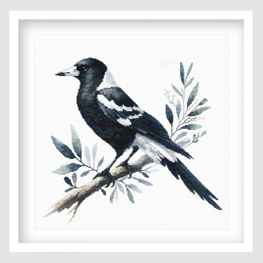 Magpie Cross Stitch Pattern