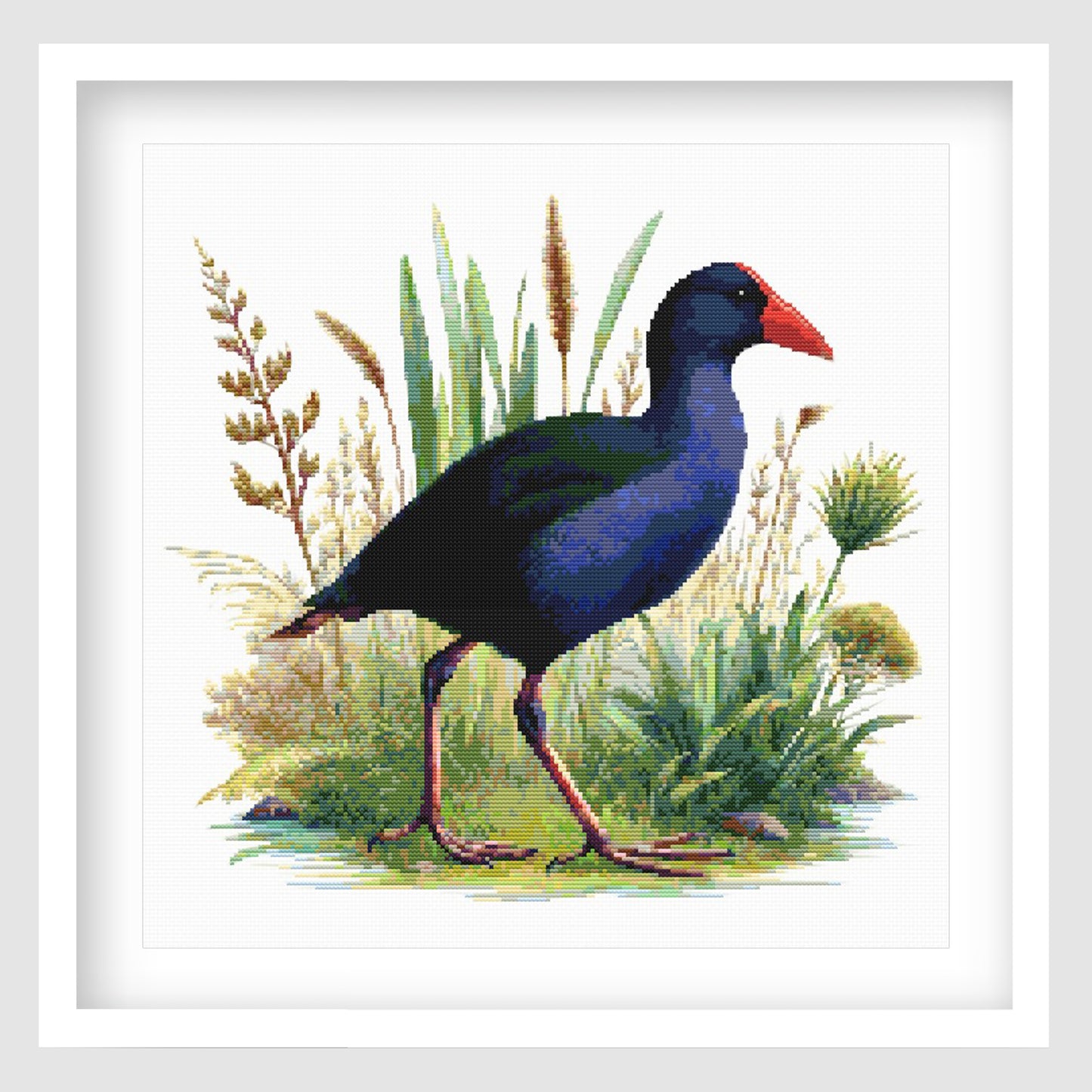 Pukeko Bird Cross Stitch Pattern