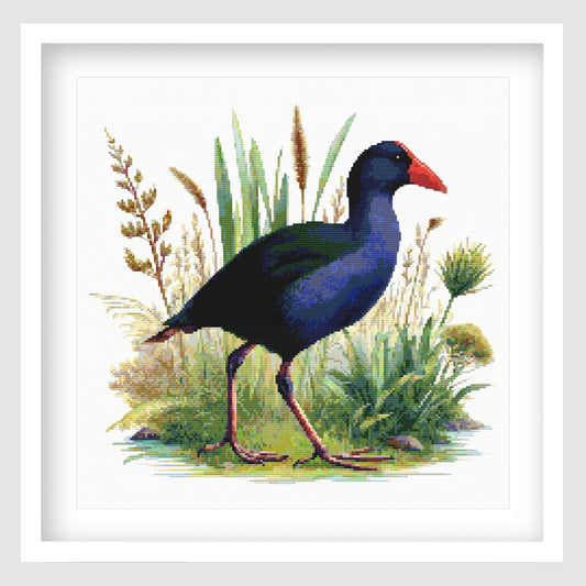 Pukeko Bird Cross Stitch Pattern