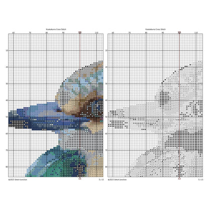 Kookaburra Cross Stitch Pattern - digital cross stitch pattern by Stitch Junction