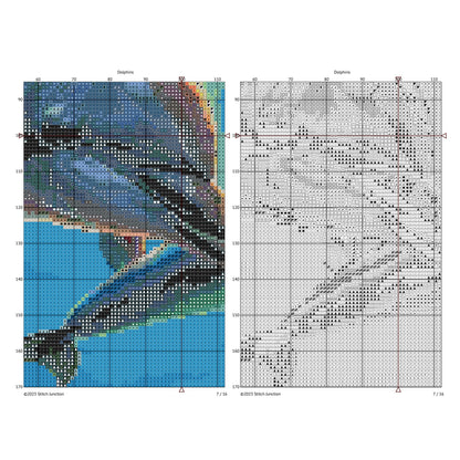 Dolphin Cross Stitch Pattern - PDF Pattern - Etsy image 8