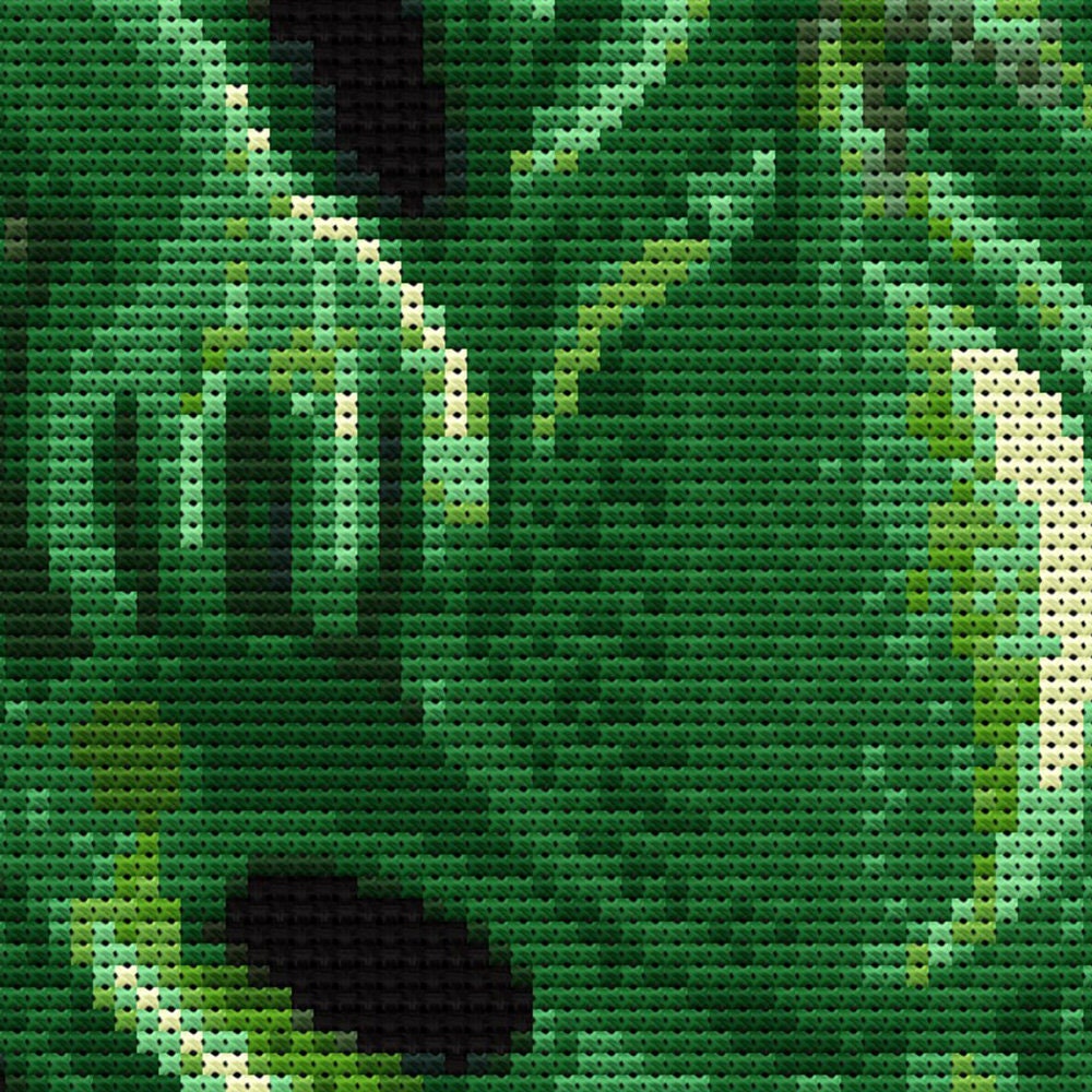 Hei Tiki Cross Stitch Pattern, New Zealand Maori Hei Tiki Embroidery Pattern - digital cross stitch pattern by Stitch Junction