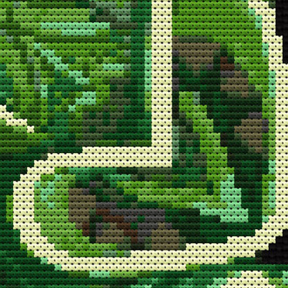 Hei Tiki Cross Stitch Pattern, New Zealand Maori Hei Tiki Embroidery Pattern - digital cross stitch pattern by Stitch Junction