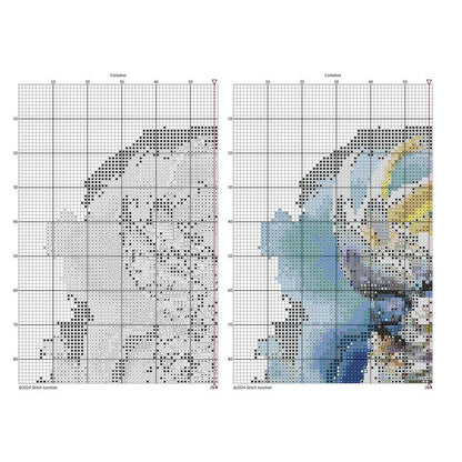 Advanced Cockatoo Cross Stitch Pattern - digital cross stitch pattern by Stitch Junction