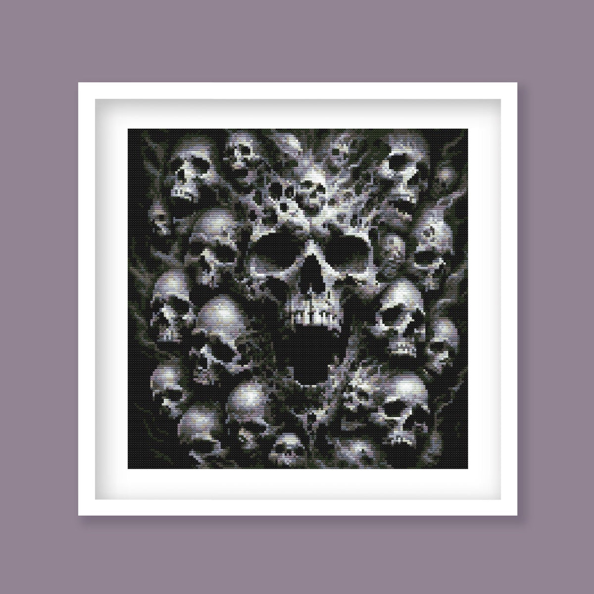 Gothic Skulls Cross Stitch Pattern - PDF Pattern - Etsy image 2