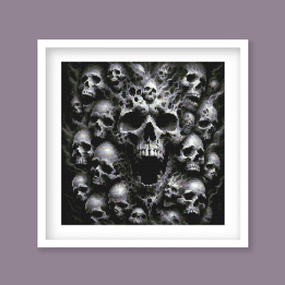 Gothic Skulls Cross Stitch Pattern - PDF Pattern - Etsy image 2