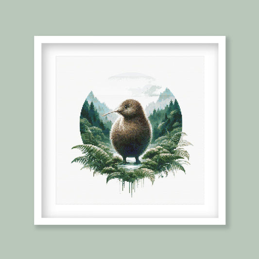 Kiwi Cross Stitch Pattern - PDF Pattern - Etsy image 1