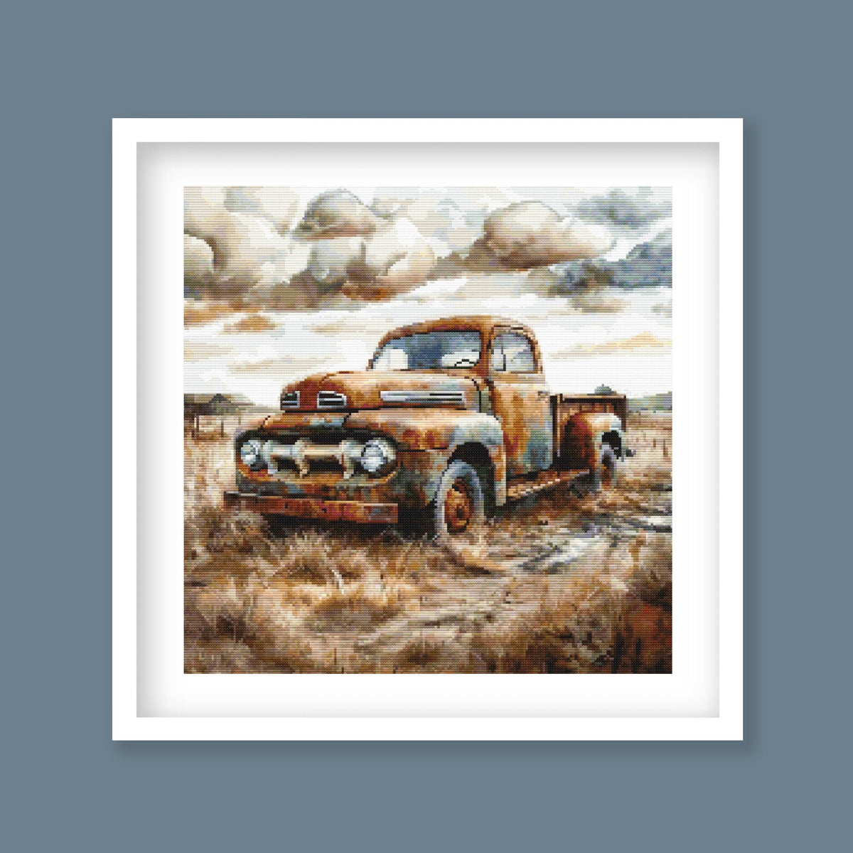 Vintage Farm Truck Cross Stitch Pattern - PDF Pattern - Etsy image 1