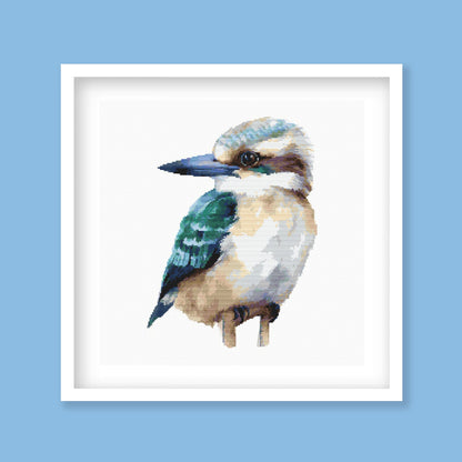 Kookaburra Cross Stitch Pattern digital PDF cross stitch pattern preview by Stitch Junction