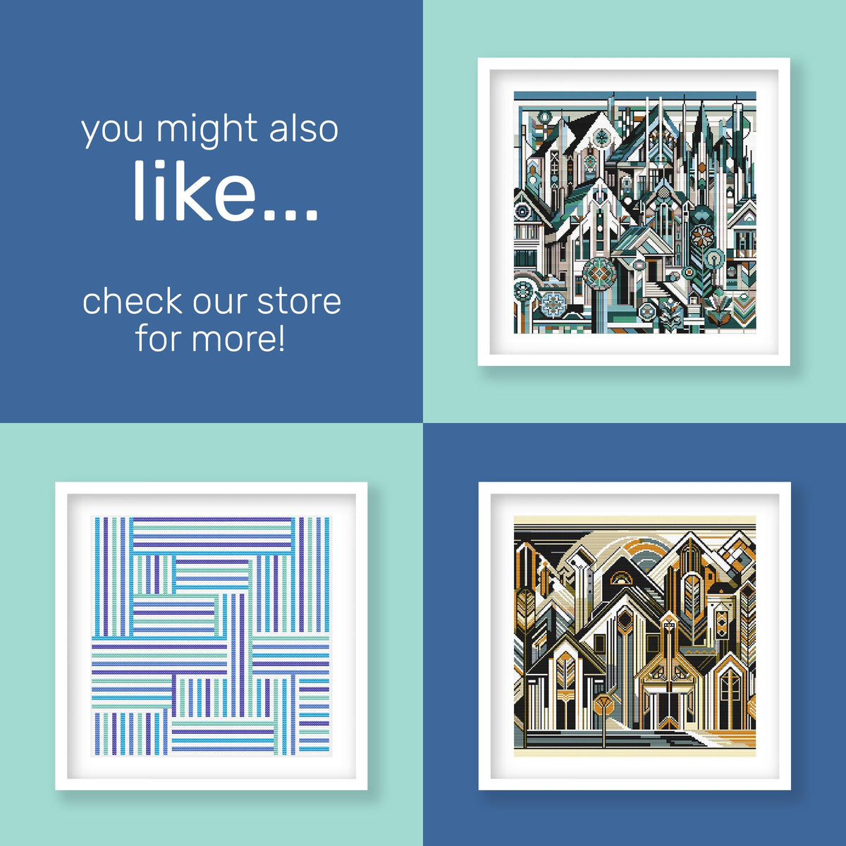 Vibrant Cityscape Cross Stitch Pattern - Etsy image 8