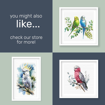 Cockatiel Darker Cross Stitch Pattern - Etsy image 8