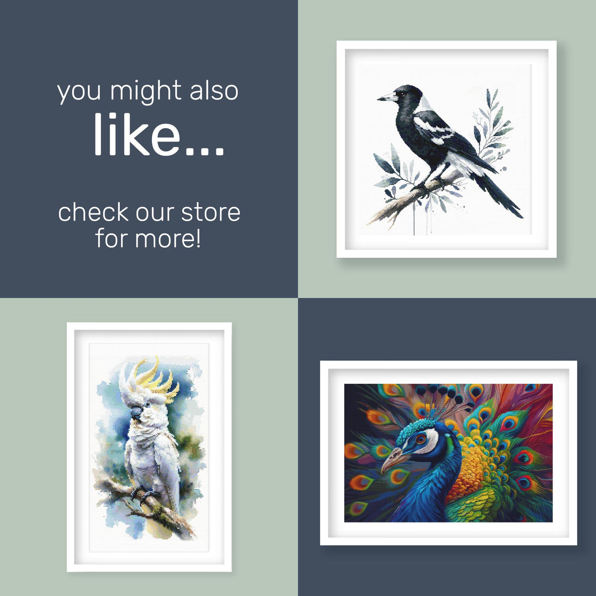 Rainbow Lorikeet Cross Stitch Pattern - Australian Bird PDF Pattern - Etsy image 9