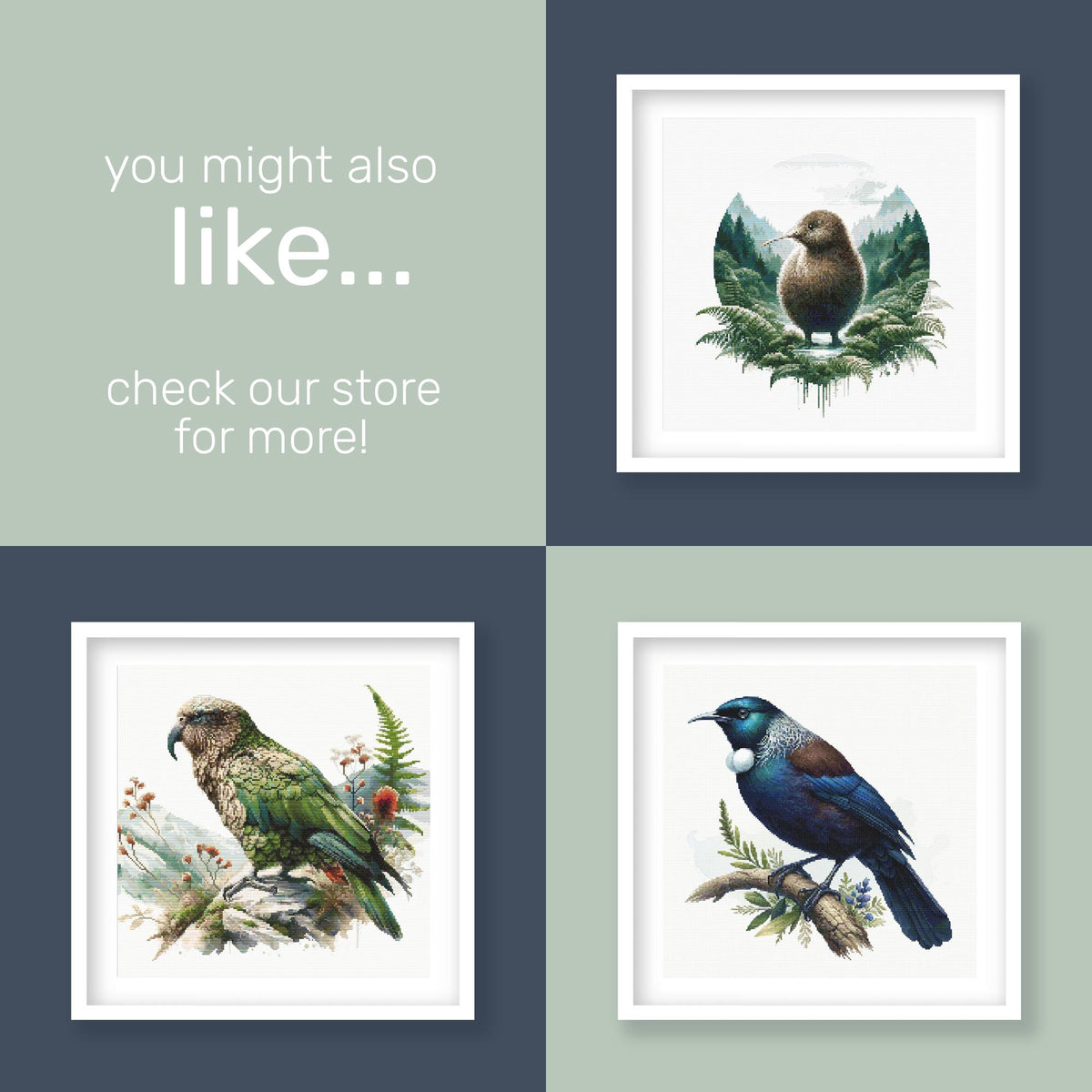 Kiwi Cross Stitch Pattern - PDF Pattern - Etsy image 8