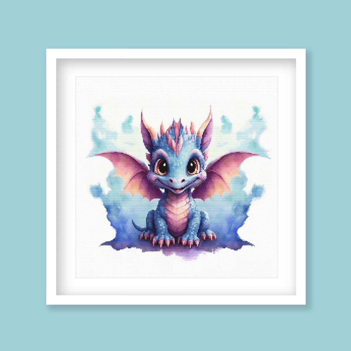 Baby Dragon Cross Stitch Pattern - PDF Pattern - Etsy image 1