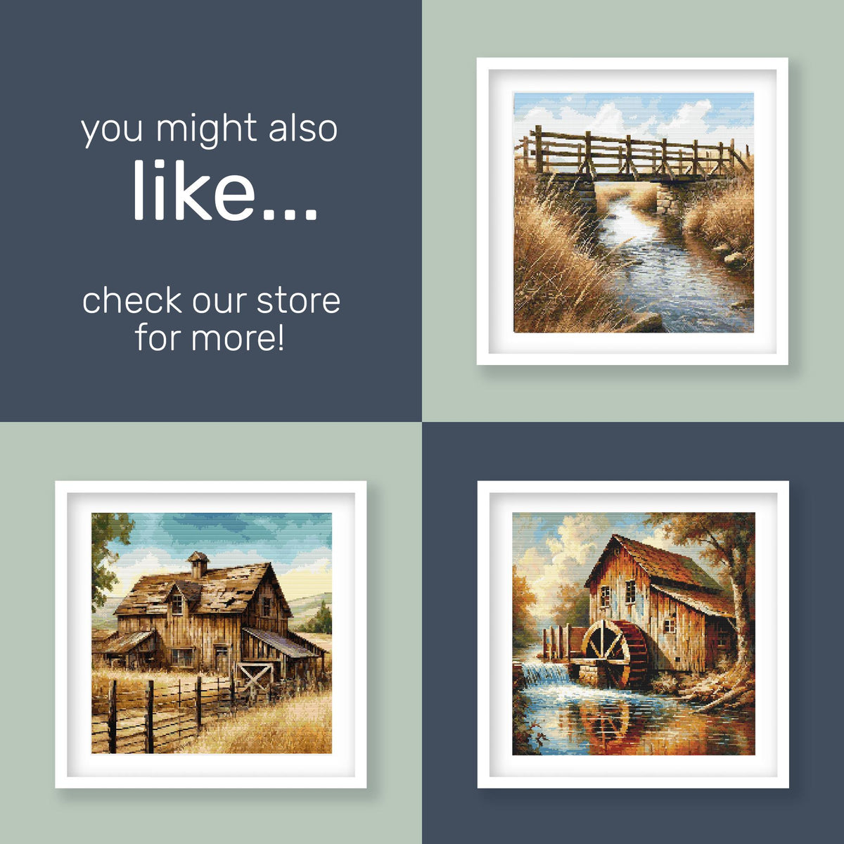 Rustic Barn Cross Stitch Pattern - PDF Pattern - Etsy image 9