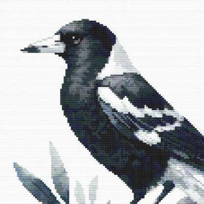 Magpie Cross Stitch Pattern - digital cross stitch pattern by Stitch Junction
