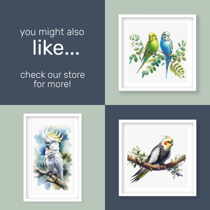 Magpie Cross Stitch Pattern - Native Bird PDF Pattern - Etsy image 9