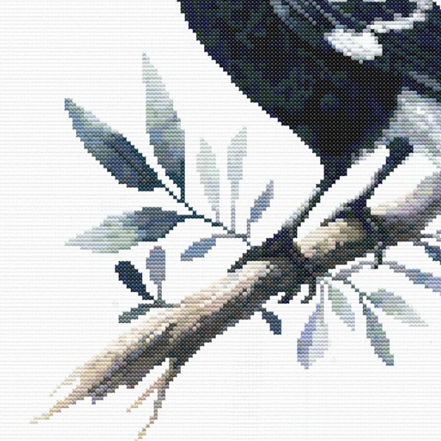 Magpie Cross Stitch Pattern - digital cross stitch pattern by Stitch Junction