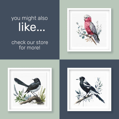 Cockatoo Cross Stitch Pattern - Elegant White Bird with Tropical Greenery - Modern Bird Embroidery Design. Digital PDF Download. - Etsy image 8