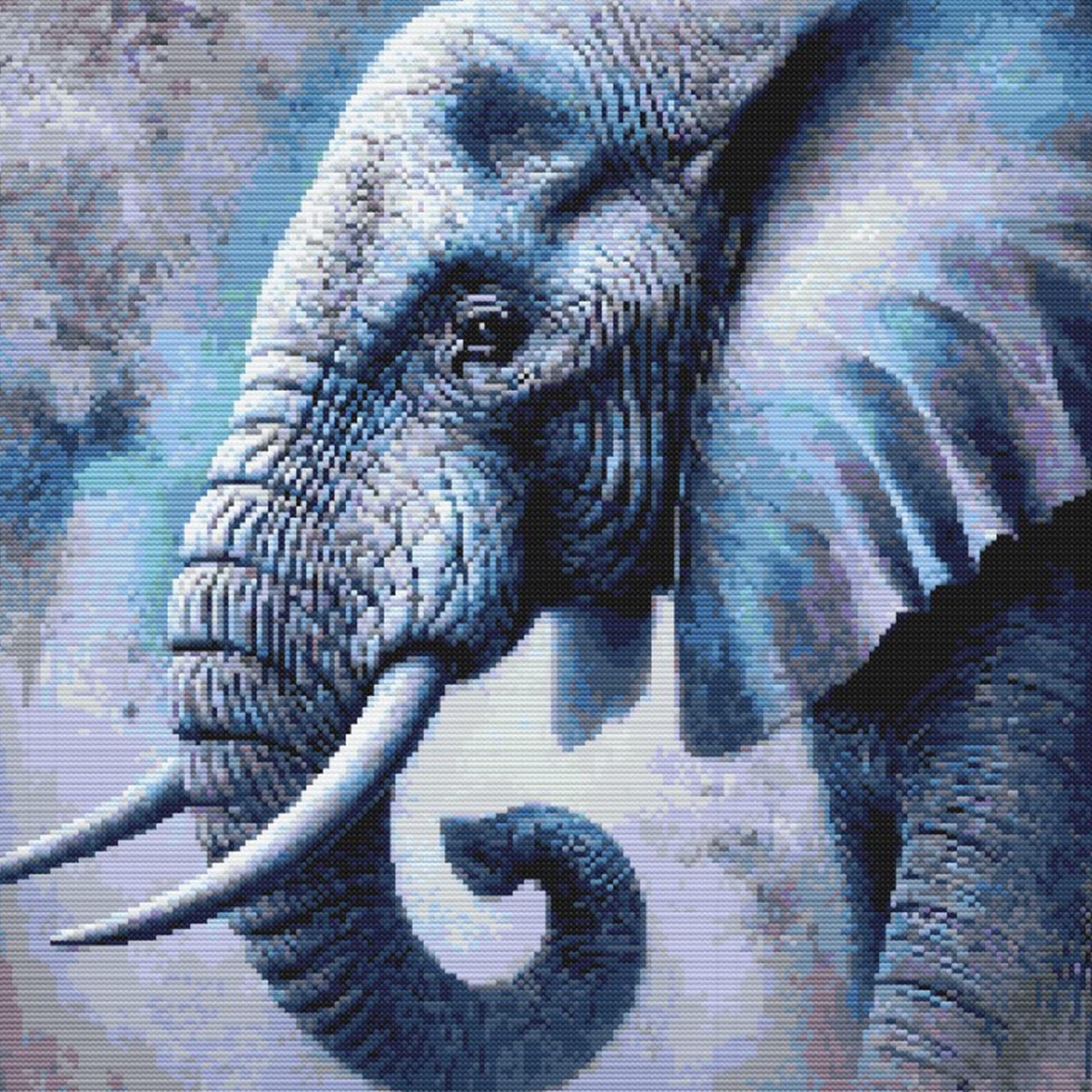 Elephant Cross Stitch Pattern - digital cross stitch pattern by Stitch Junction