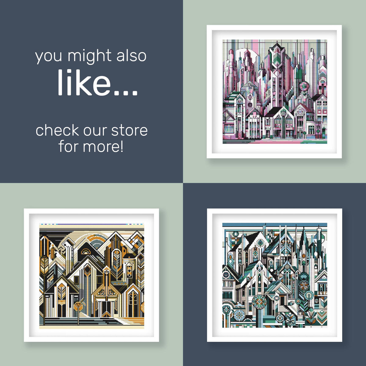 London Landmarks Cross Stitch Pattern - Etsy image 7