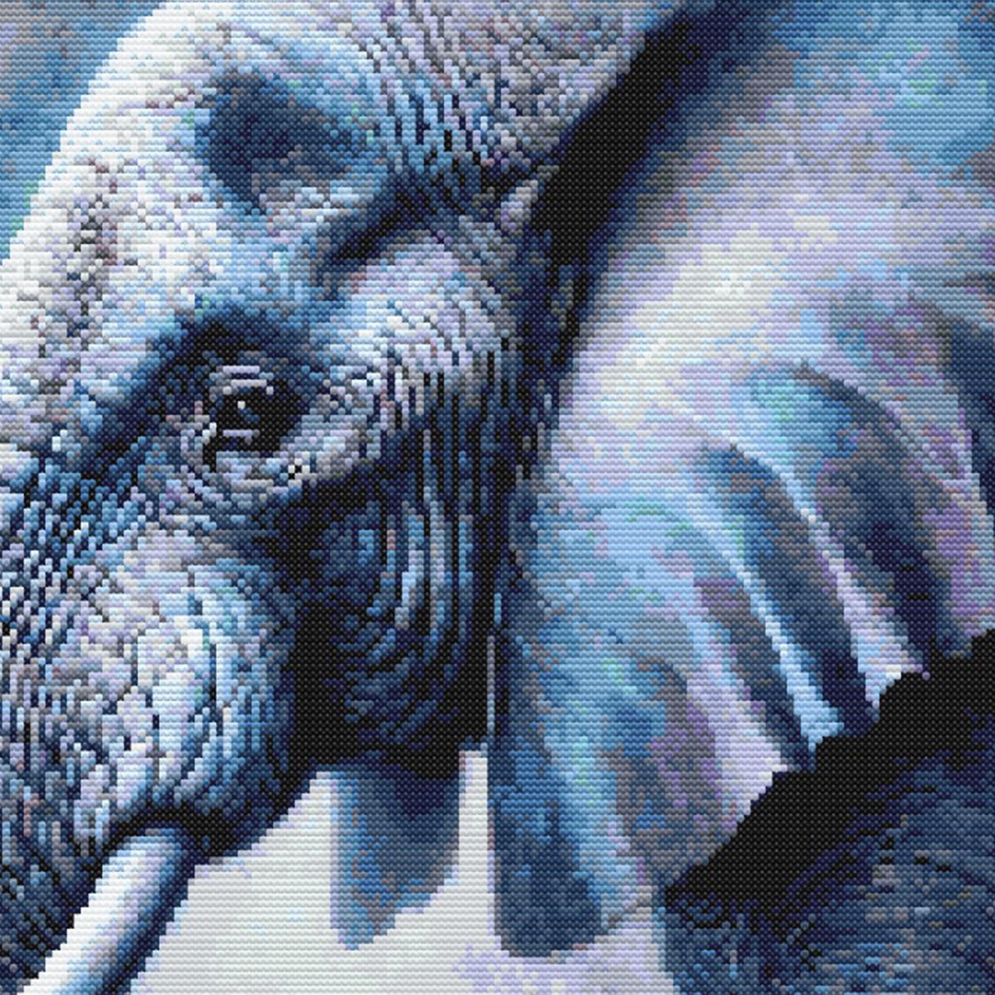 Elephant Cross Stitch Pattern - digital cross stitch pattern by Stitch Junction
