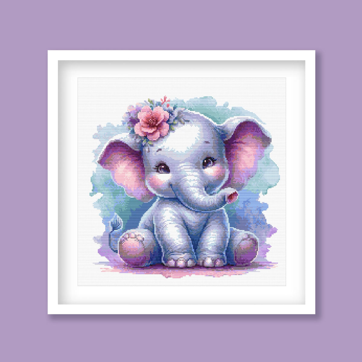 Baby Elephant Cross Stitch Pattern - PDF Pattern - Etsy image 2