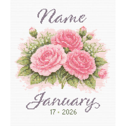 January Birth Flower Cross Stitch Pattern - PDF Pattern - Etsy image 10