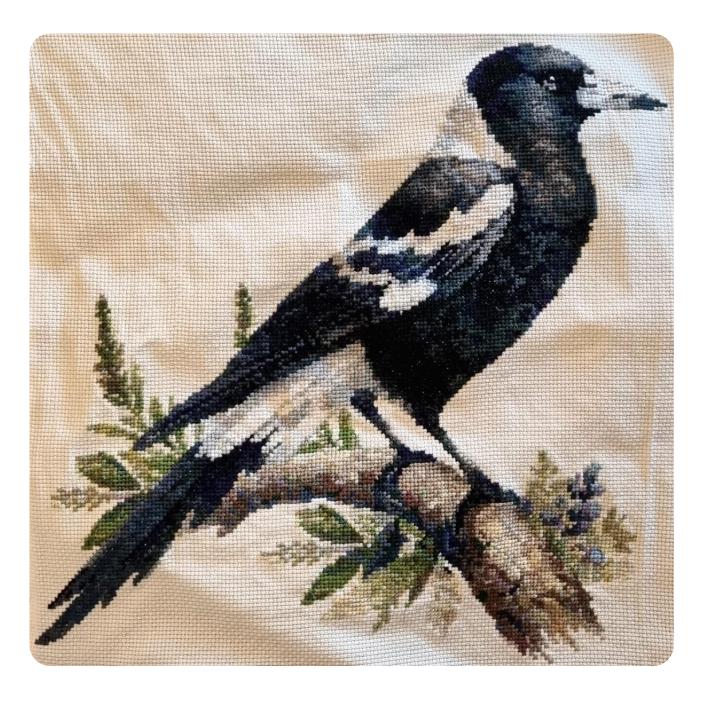 Pearched Magpie Cross Stitch Pattern - Etsy image 8