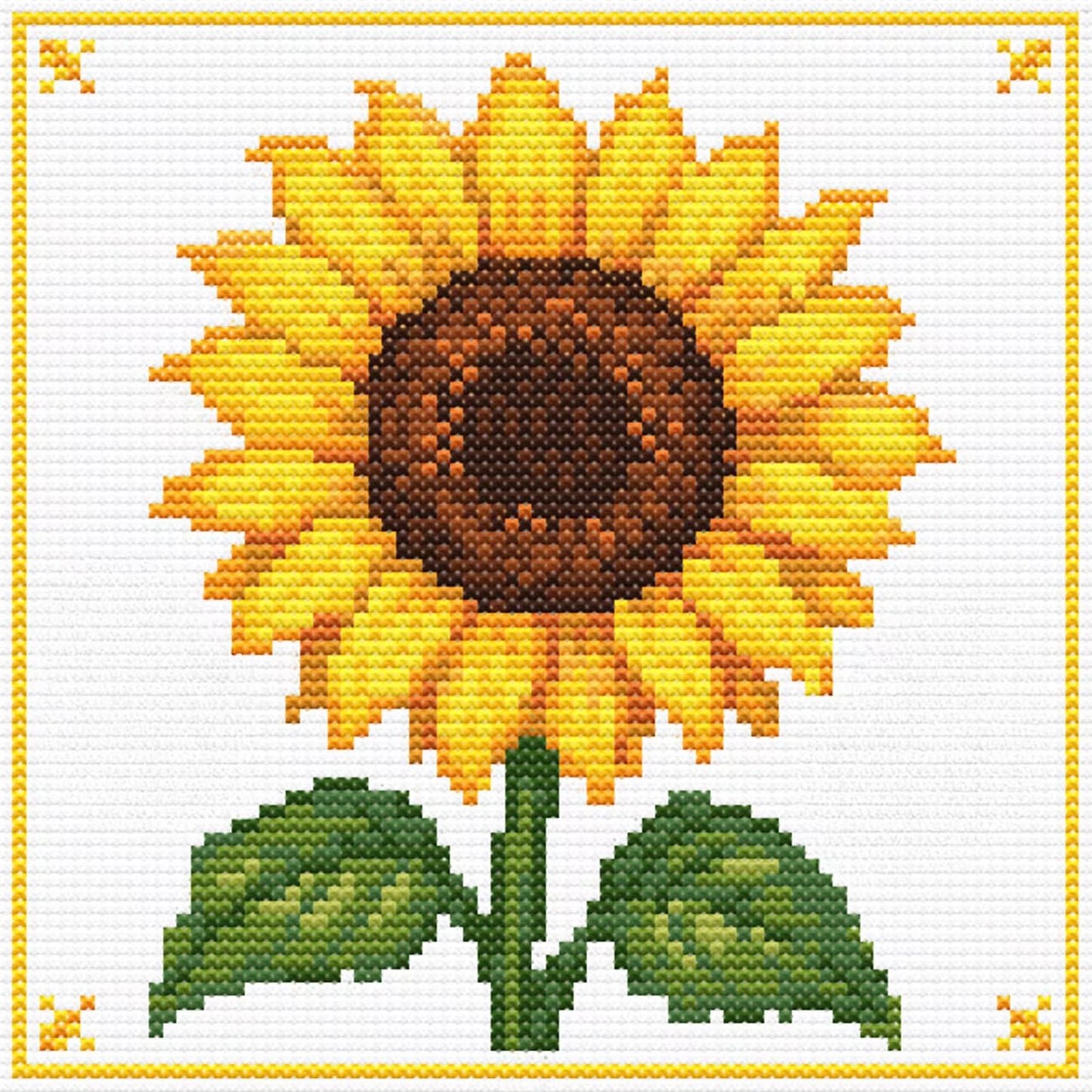 Sunflower Cross Stitch Pattern