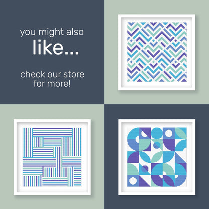 Modern Geometric Harmony Cross Stitch Pattern - PDF Pattern - Etsy image 5