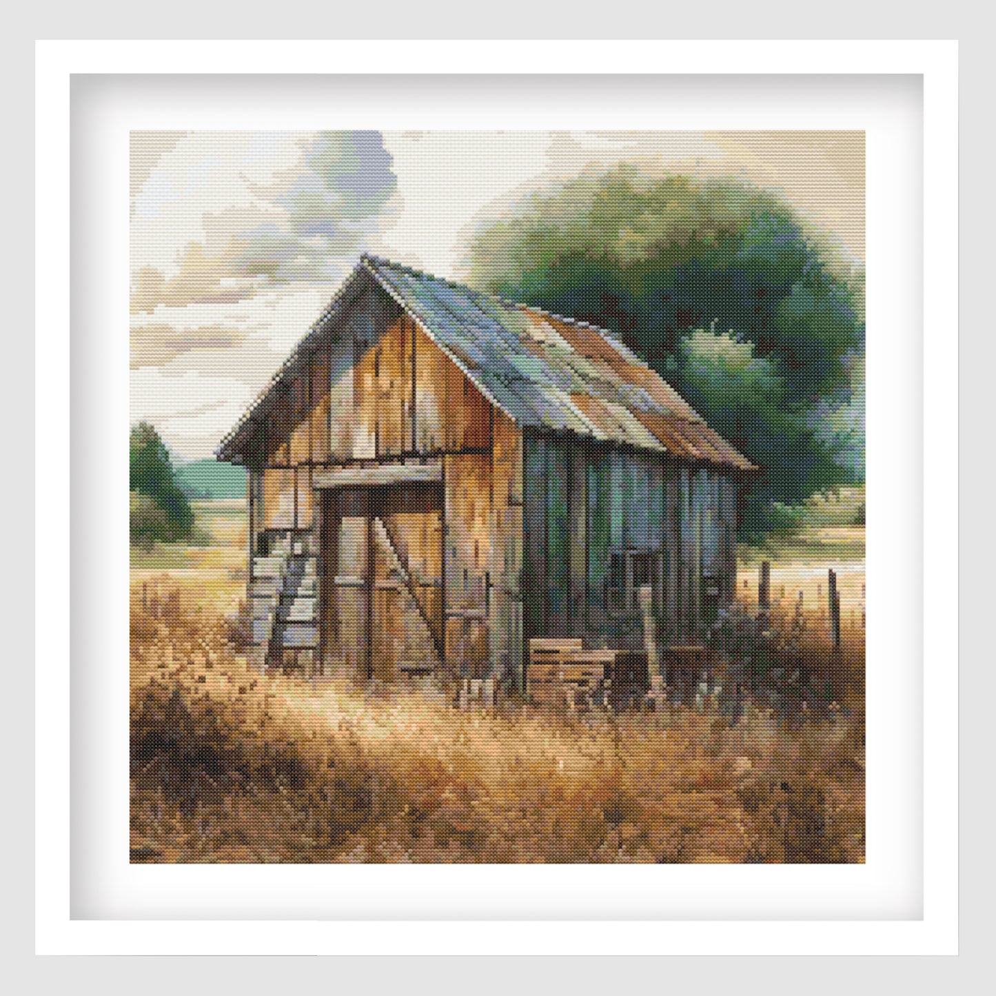 Rustic Barn Cross Stitch Pattern